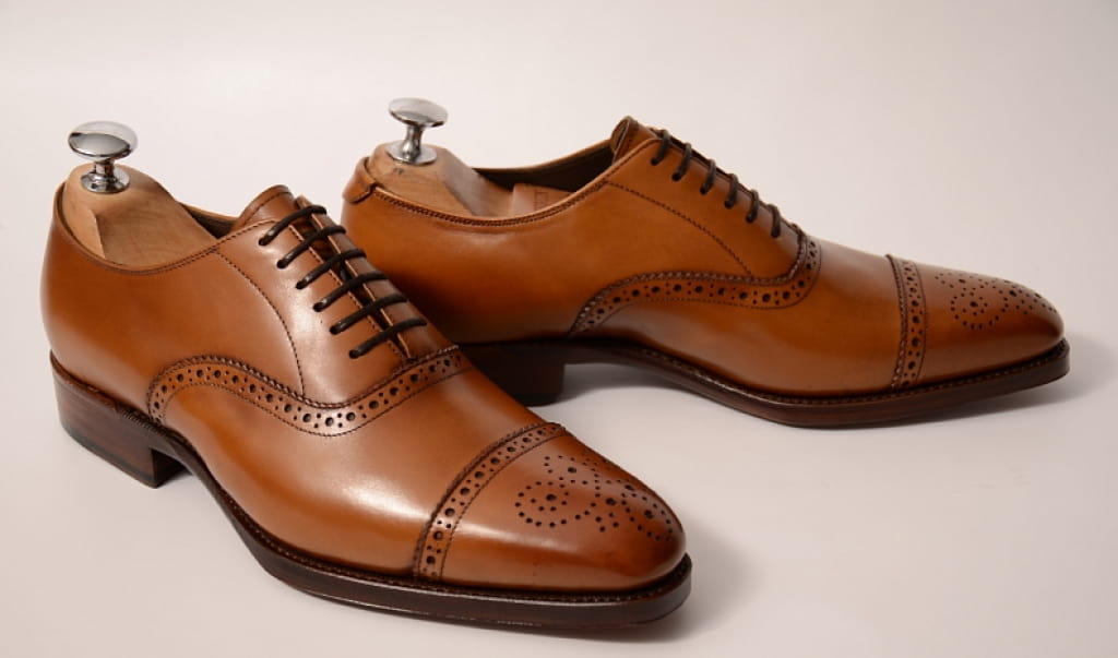 تصویر 1 از کفش چرم مردانه اداری رسمی بدون بند مناسب محیط کاری